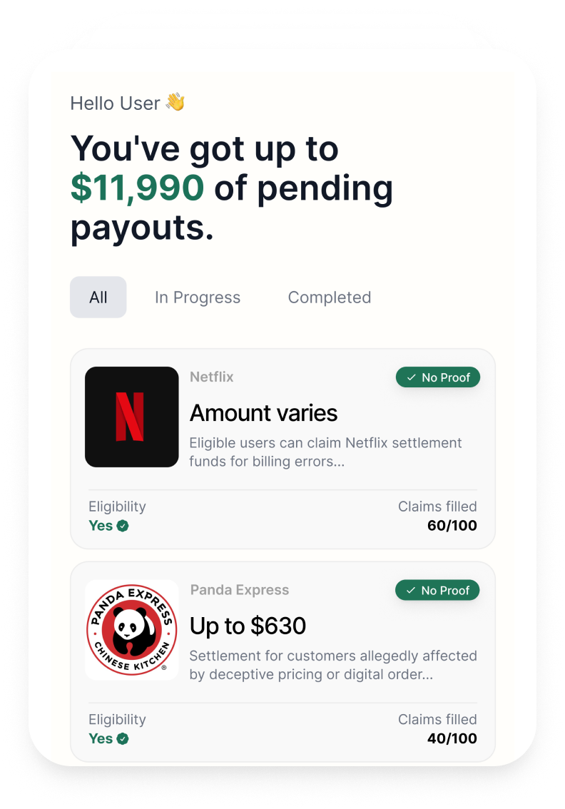 MoneyFlow Dashboard Preview showing pending payouts